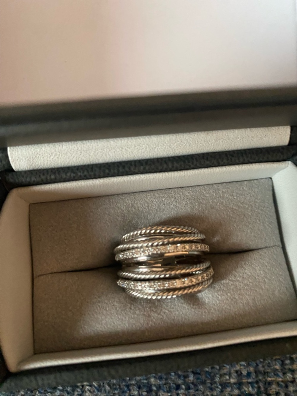 David Yurman
Crossover Wide Ring with Diamonds and Silver, 18mm - Picture 7 of 14